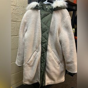 Express Sherpa Coat with Hood
